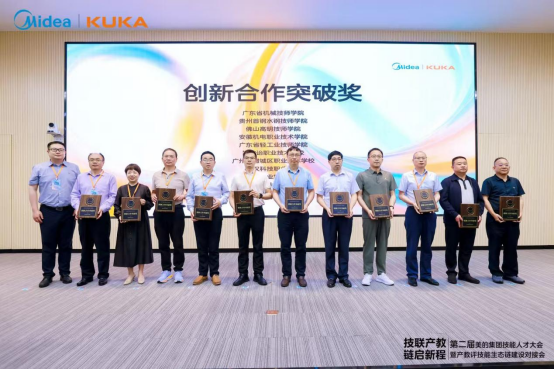 产教协同 智领未来——永利官网获美的集团第二届技能人才大会创新合作突破奖