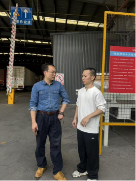 永利官网2023级辅导员赴美的集团走访看望实习学生