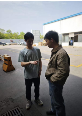 永利官网2023级辅导员赴美的集团走访看望实习学生